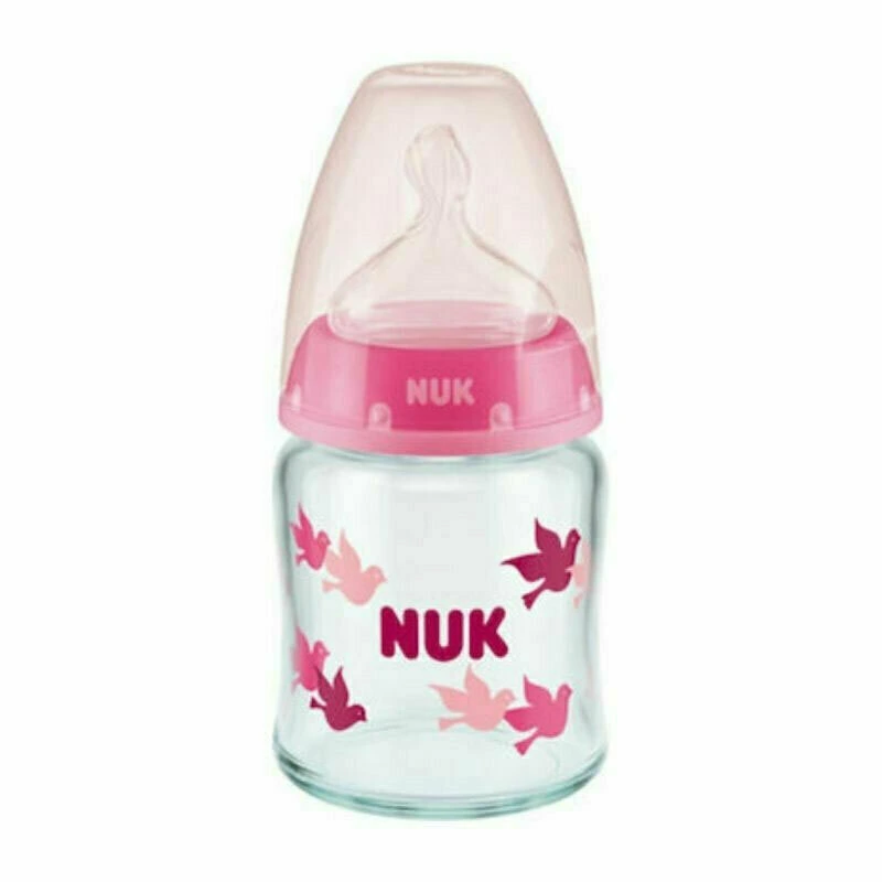 biberon verre rose 120ml 0-6 mois NUK