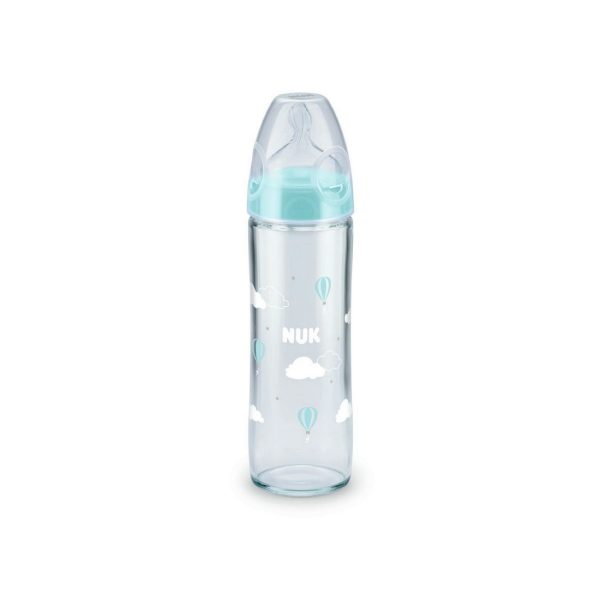biberon verre vert 240ml 0-6 mois NUK