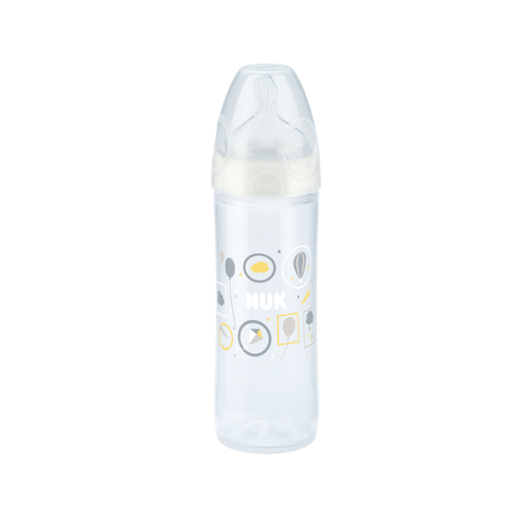 biberon plastique blanc 250ml 6-18 mois NUK