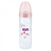 biberon plastique rose 250ml 6-18 mois NUK