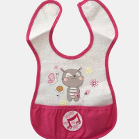 1061-Bavoir bébé Fushia