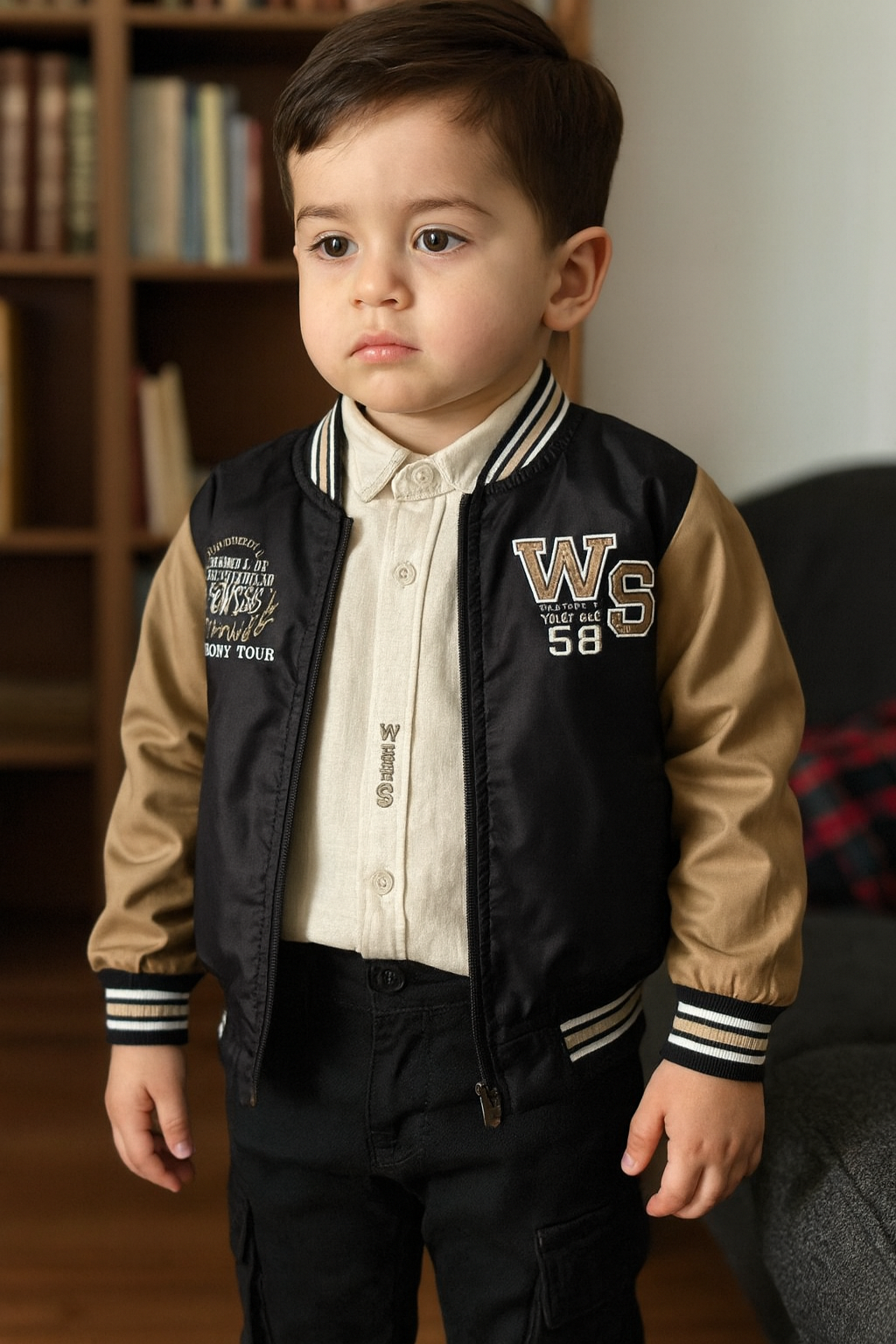 My Baby Love | 1414-Ensemble doudoune gris