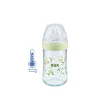 Biberon NUK Nature sense 240ml 6-18M en verre