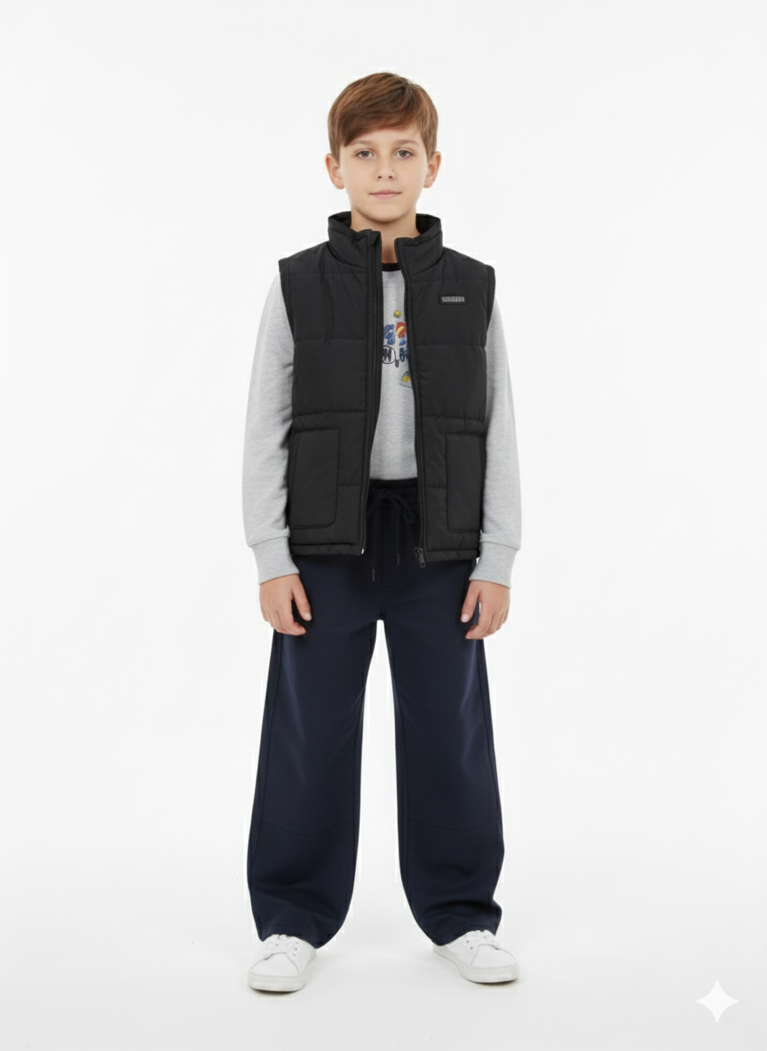 My Baby Love | 1414-Ensemble doudoune gris