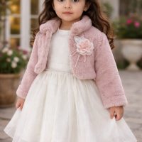 1182-Robe blanche à rayures