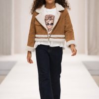 1218-Ensemble avec veste en faux daim