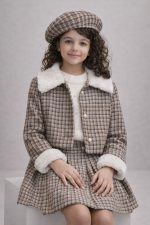 1110-Ensemble à carreaux beige – Image 2