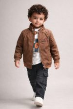 6061-Ensemble avec veste Marron