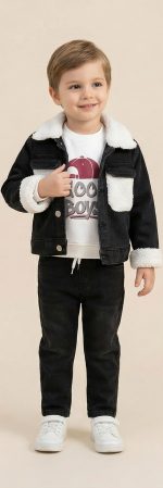 1244N/26-Ensemble 3 pièces jeans – Image 2