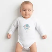 Body manche longue croisé 1216B pour bébé garçon
