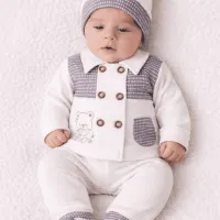 Sortie clinique bébé garçon grise 7 pièces 952550G