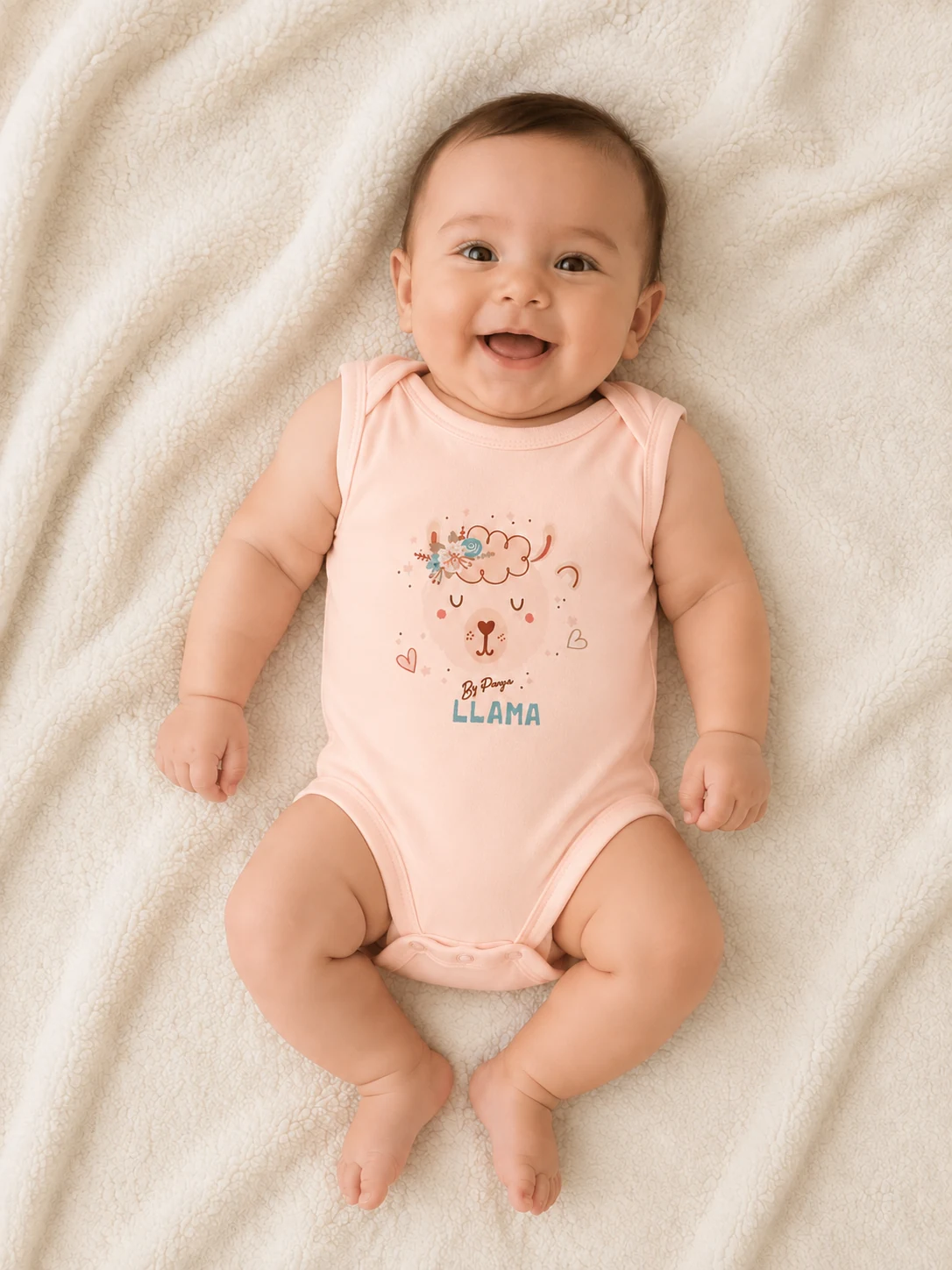 Image Codex 18 sept. 2026, 14_24_11 Body bébé fille rose sans manches 32S – Image 1