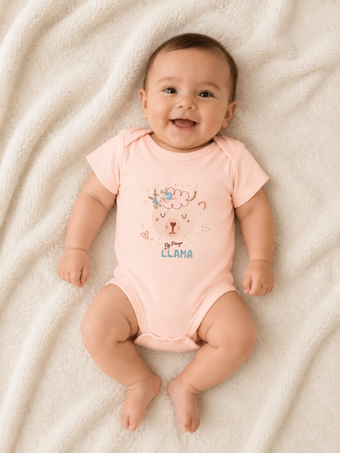 Image Codex 18 sept. 2026, 14_25_43 Body bébé fille rose à manches courtes 33S – Image 1