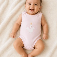 Body bébé fille rose sans manches – référence 38R