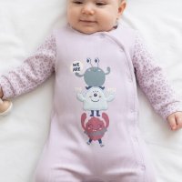 Grenouillère en coton Lilas 4410L