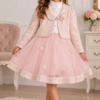 Ensemble fille 3 pièces veste et jupe 009/24