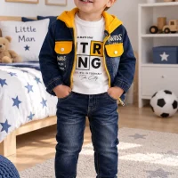 Ensemble Garçon 3 pièces en jeans 13557