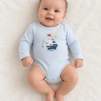 Body manches longues bébé garçon 12171B