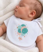 Lot de 2 bavoirs bébé mixtes Bleu 1012B – Image 2
