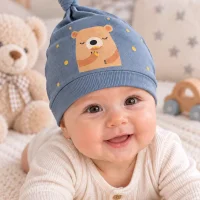 Bonnet ourson bébé garçon 9008