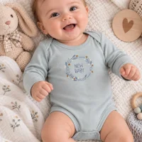 Body Bleu imprimé little star 1418B
