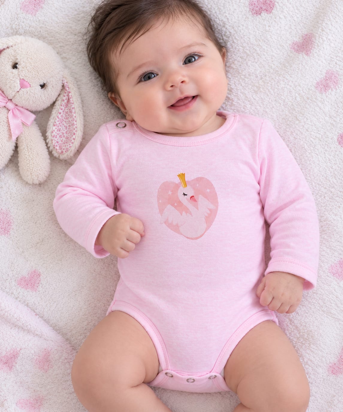 PHOTO-2026-09-19-10-34-35 Body manches longues bébé fille rose 12191BR – Image 1