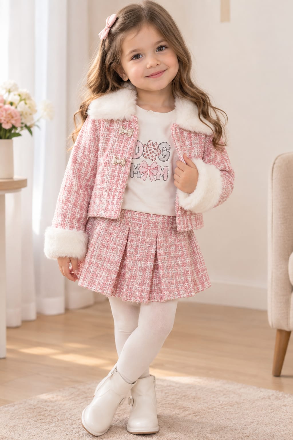 PHOTO-2026-10-01-13-59-27 Ensemble fille 3 pièces veste et jupe 0099/26 – Image 1